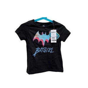 Batgirl Graphic T-shirt for Little Girls Pink‎ and Blue Bat Signal Logo 3T New​​